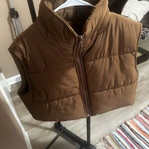 Brown Puffer Vest